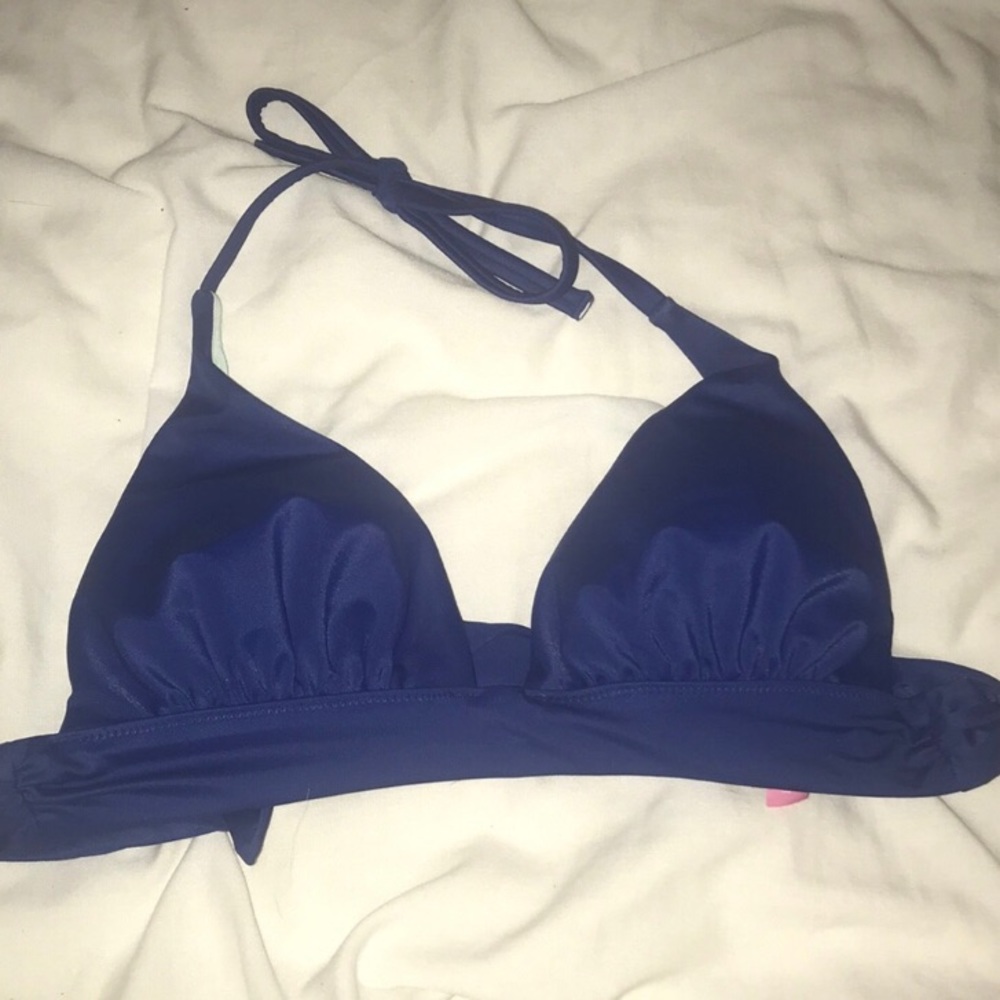 Blue Victoria’s Secret bikini top